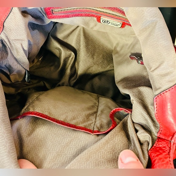Hayden-Harnett Red Havana Hobo Handbag - Picture 8 of 9